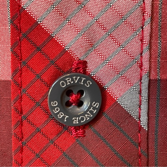 ORVIS - Men’s short sleeve button down - 2 front pockets - Like New, Gre… - Picture 2 of 10